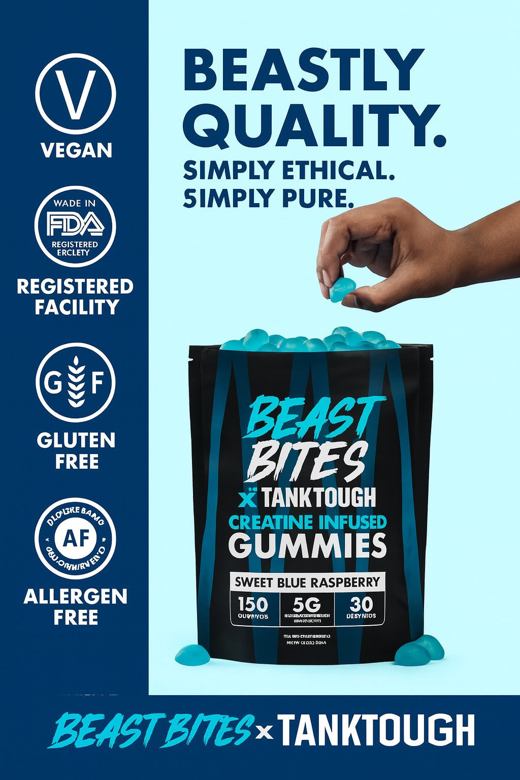 Beast Bites x TankTough Creatine Gummy