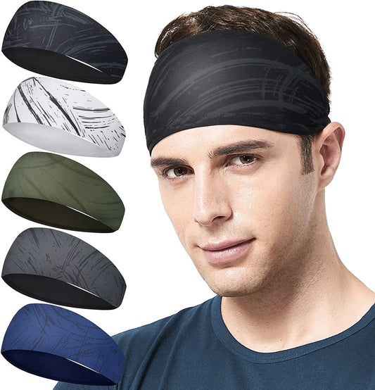 Pack De 5 Diademas Deportivas Y De Entrenamiento Unisex Elásticas