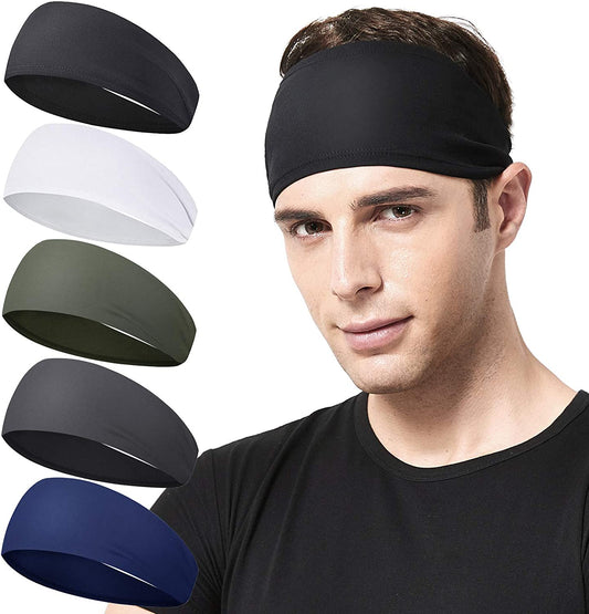 Pack De 5 Diademas Deportivas Y De Entrenamiento Unisex Elásticas