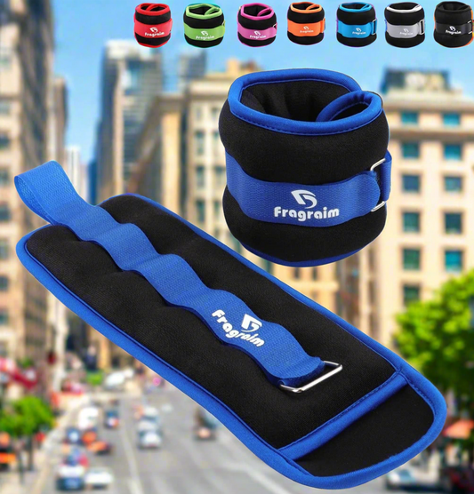 Ankle Weights for Women, Men and Kids - 1/2/3/4/6/8/10/12/15/20 LBS 1 Pair Strength Training Wrist/Leg/Arm Weight with Adjustable Strap for Jogging, Gymnastics, Aerobics, Physical Therapy