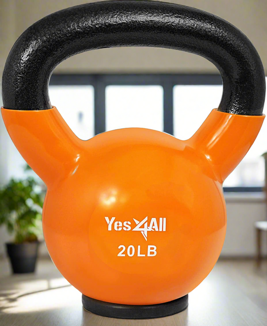 Kettlebells Rubber Base, Kettlebell Set for Women, Strength Training Kettlebells Weights (10-65 Lbs)