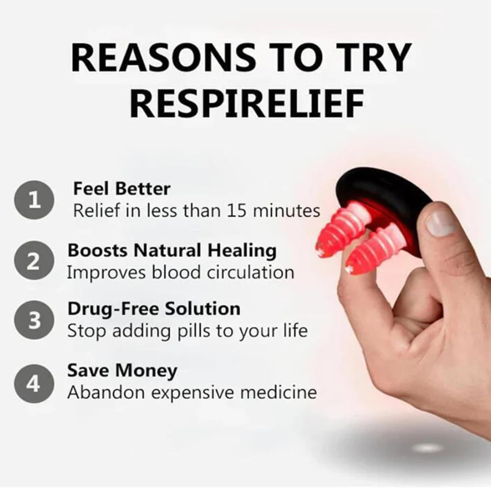 Cordless Red Light Nasal Therapy Device Rhinitis Relief Tool Nose Care Therapy Machine for Improving Nasal Ventilation